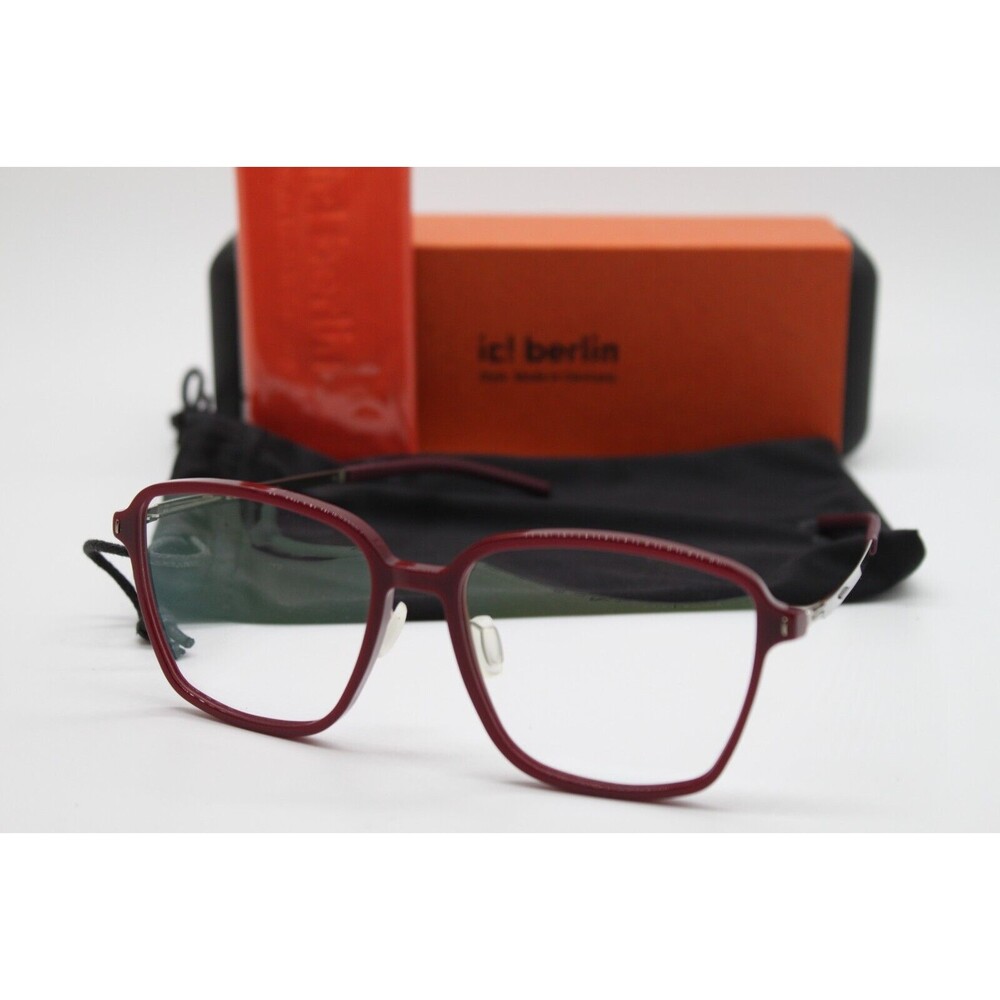 NEW IC! BERLIN MARLENE BURGUNDY SHINY BRONZE AUTHENTIC EYEGLASSES W/CASE 52-16
